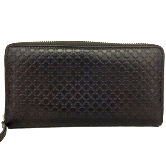 GUCCI DIAMANTE BROWN LEATHER ZIPPY AROUND LONG WALLET/B2359 - Picture 8 of 8